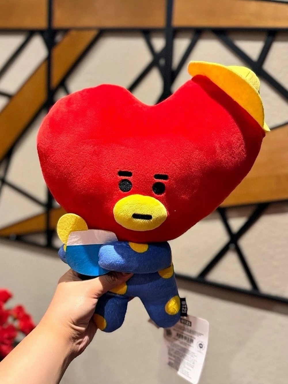 BT21 Summer Dolce Tata Plush 15" Red & Blue